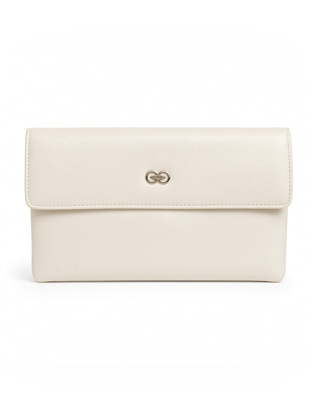 Avon Ivory Wallet with Gold Emblem